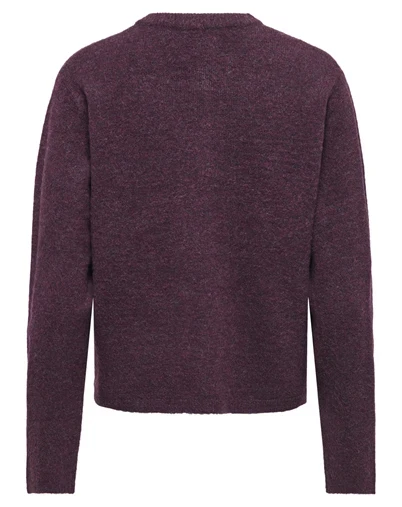 Only - ONLSimoni O-Neck Cardigan - Mauve Wine